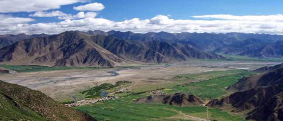 Farmland in Tibet